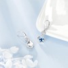 VONALA Infinity Butterfly Earrings for Women 925 Sterling Silver Blue