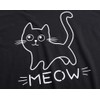 MyFav Damen Pyjamas Schlafanzug Bequem Stilvoll Katze Cartoon gedruckt Nachtwäsche,