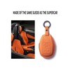 GLXKITVL Suede Leather Car Key Fob Case Cover Shell Fit