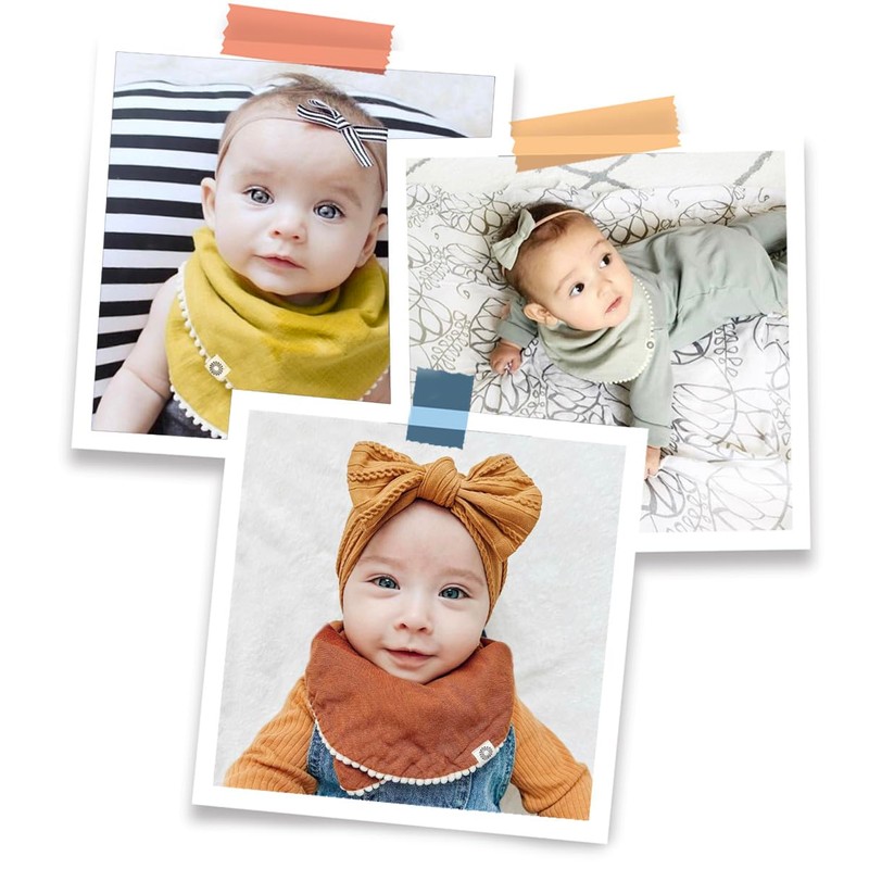 Kishu Baby Indi GOTS Organic Infinity Scarf Bib Set -