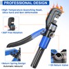 Funnerlulu Hydraulic Crimping Tool with 9 Hardened Dies, steel cable