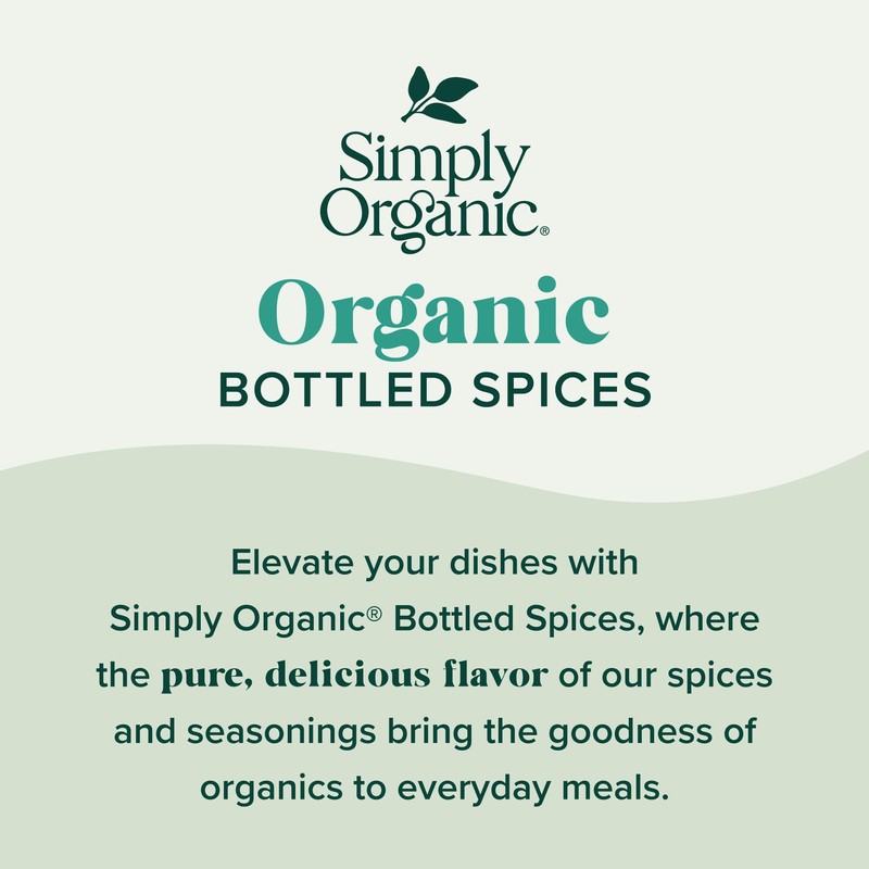 Simply Organic Ancho Chili Powder, 2.85 Ounce Jar, Certified Organic