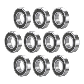 FOCMKEAS 6904-2RS 10 PCS Deep Groove Ball Bearing 20×37×9mm Double Black Rubber Sealed Ball Bearing Chrome Steel P0 Z2 Bearing for Industrial Machine,Power Tools and Mechanical Equipment