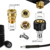 TAPKUA Pressure Washer Adapter Set M22 3/8 Inch Hose Quick