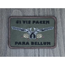 SI VIS PACEM PARA BELLUM FOREST MILITARY ARMY TACTICAL HOOK MORALE PATCH