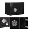 Steel Safe Box with Key Lock, Anti-Theft Security Storage for