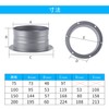 TiCoast Straight Pipe Flange Metal Galvanized Duct Connector Flange for