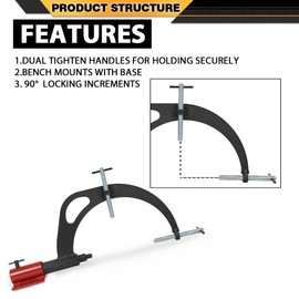 CNNELL Transmission Holding Fixture Tool with Base J-8763-B Compatible with Transmissions 180C 200 200C 200-4R 250 250-C 350 350-C 375 400 425 475 700-R4 4L60E