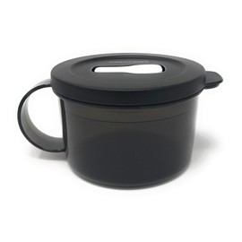 Tupperware CrystalWave Microwave Soup Mug Black 16 oz.
