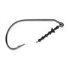 Mustad Impact Keeper Hook, 28º Wide Gap, Straight 4/0, Black