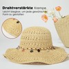 Comhats Women's Summer Straw Hat Foldable Handmade Beach Hat UV