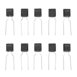 VGOL Pack of 10 ICP Semiconductor Fuse N-10 N-15 N-20 N-25 N-38 TO92 for Circuits Up to 50V for Consumer Electronics Industrial Automation (2 Pieces of Each Specification)