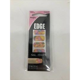Fing'rs 4 PACK Fing'rs Edge Nail Strips Floral 22637 NEW