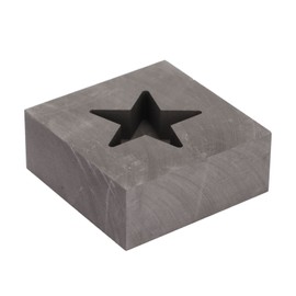 Graphite Ingot Mold Star Shape Gold Silver Melting Casting Mould for Brass Copper Aluminum Zinc