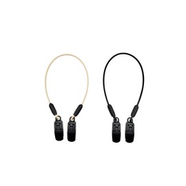 [Made in Japan] Hat Clip (With Wire) Set of 2, Fall Prevention (Black / Beige)