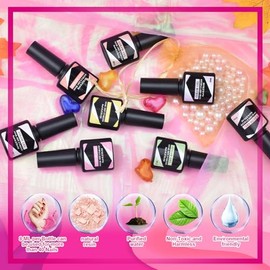 LEVIPE 26 smalti semi-permanenti gel UV LED, 20 colori di smalto semi-permanente per unghie con 2 base, top coat lucido e opaco, strato superiore di diamante e lucentezza al buio, 8 ml