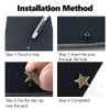 50 Sets of Star Rivets Star Shaped Rivets with Spikes