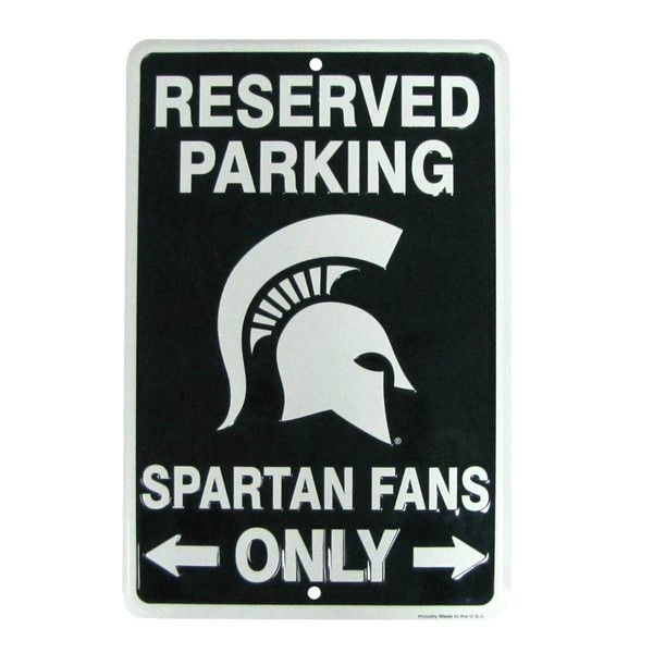 TG,LLC Treasure Gurus Michigan State Fan Parking Only Metal Sign