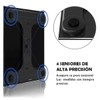 Báscula Digital Cuadrada Pesa Hasta 180 Kg (Negro)