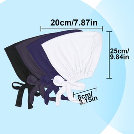 SKHAOVS Pack of 4 Women's Hijab, Underscarf, Hijab, Adjustable Hijab, Muslim Hijab, Undercap Hijab, Sleep Cap, Cotton Hijab, Turban, Comfortable, Breathable, Women's Headscarf, Pack of 4