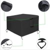 Fire Pit Cover Square for Fire Pit 28-32 Inch,Waterproof Outdoor