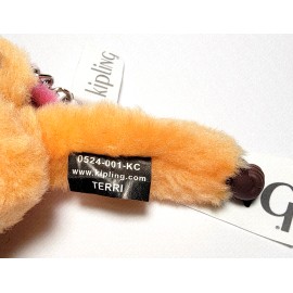 KIPLING MOM & BABY MONKEY Keychain Orange Peel & Baby Pink 2"H