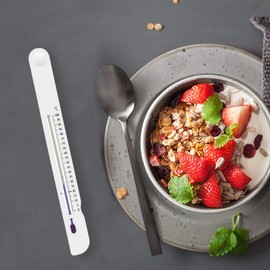 TFA Dostmann Analoges Joghurtthermometer, praktische Küchenhelfer, hohe Genauigkeit, Joghurtherstellung,L 21 x B 7 x H 200 mm