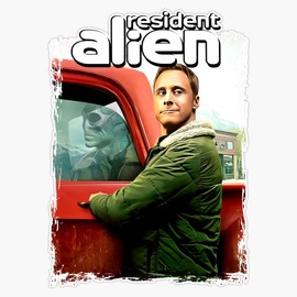 Magnet Resident Alien Series Magnetic Vinyl Sticker 5"