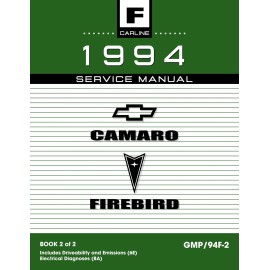 1994 Camaro Firebird Service Manual 2 Book Set