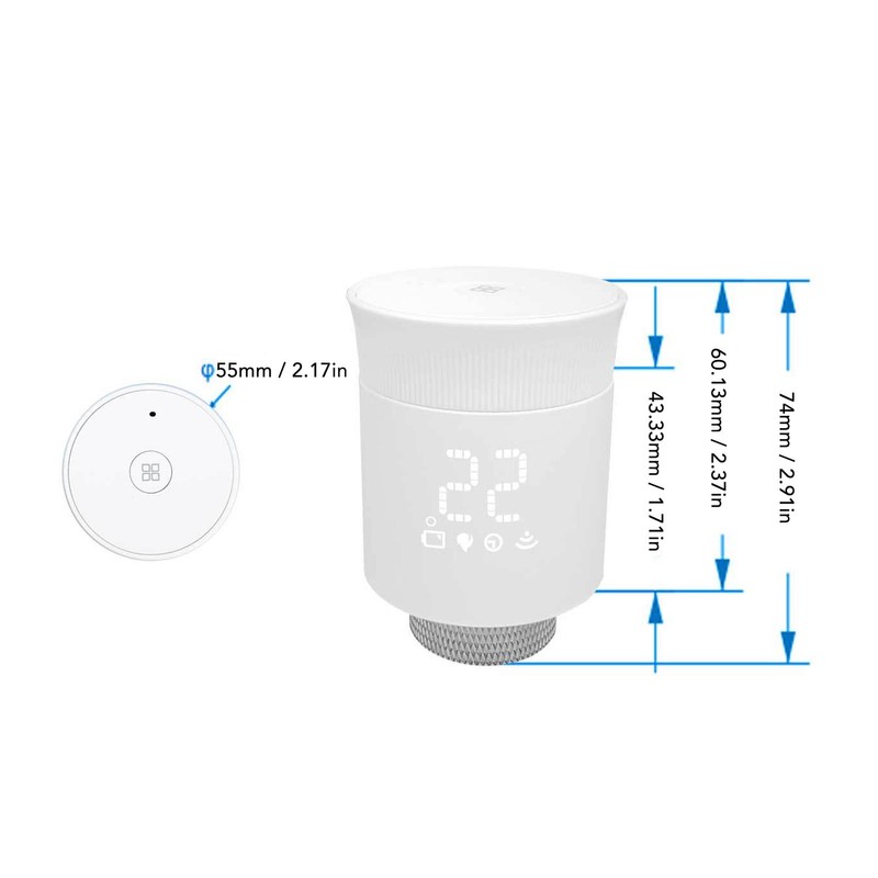 Radiator Thermostat Smart Heating Digital for Zigbee APP Remote Voice