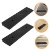 Zerodeko 2pcs Lightweight Anti-Slip Plastic Ramp for Door Thresholds Steps