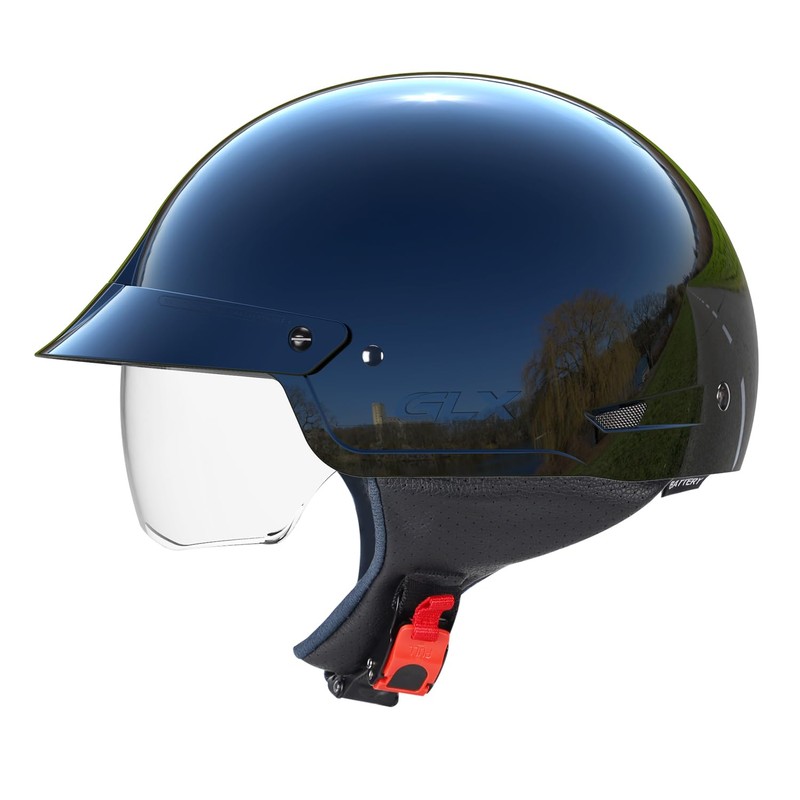GLX M14 Cruiser Scooter Motorcycle Half Helmet with Free Tinted