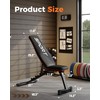 Adjustable Weight Bench for Home Gym, 5-Levels Versatile Foldable Bench