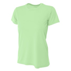 A4 Ladies' Cooling Performance T-Shirt, Light Lime, M