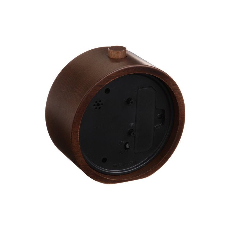 Remnos Alarm Clock RIKI ALARM CLOCK Brown WR09-15 BW Lemnos