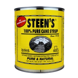 Steen's 100% Pure Cane Syrup 90 fl oz. Can - Louisiana's Trusted Brand for Over 100 Years - No Preservatives - Pure & Natural - Open Kettle (1 Pack)