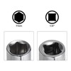sourcing map 6-Point Shallow Socket, 1/4" Drive 2pcs 7mm Deep