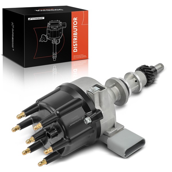 A-Premium Ignition Distributor with Cap and Rotor Compatible with Ford