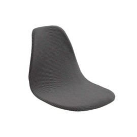 Fenteer Armless Shell Chair Seat Cover Washable Removable Modern Ritual Book Cover Poly Dustproof and Washable, Dark Gray