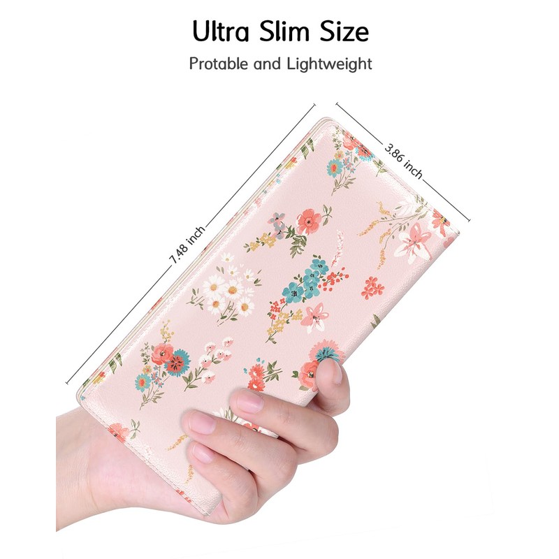 Nipichsha Womens Wallet, RFID Slim Wallets for Women, Thin Ladies