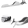 False Eyelashes Extension Applicator Remover Clip Tweezers Nipper (Silver)