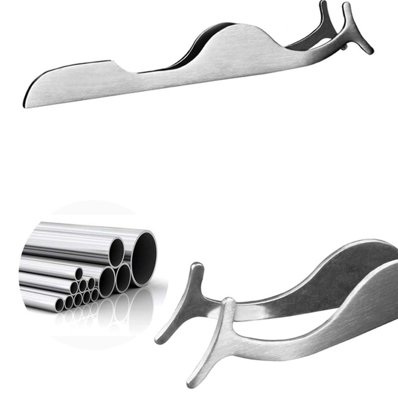 False Eyelashes Extension Applicator Remover Clip Tweezers Nipper (Silver)