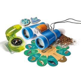 Galileo Lab Auf den Spuren der Natur - Researcher Set with Compass and Binoculars for Children from 7 Years, 59333 by Clementoni, Multi-Coloured