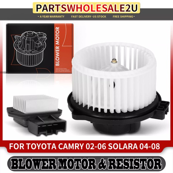 Unbranded New Front HVAC Blower Motor & Resistor Kit for