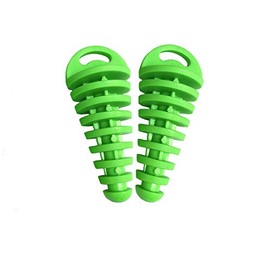 (2 Packs) Rubber Muffler Exhaust Wash Plug Motorcycle Exhaust Plugs Wash Stopper Protector Silencer Fits for 2 Stroke Motorcycle Dirt Bike (Green)