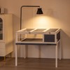 BIRASIL Wood Tortoise House, Indoor Turtle Habitat Reptile Cage, Tortoises