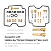 Anxingo Carburetor Rebuild Kit Replacement for Yamaha Raptor 660 660R