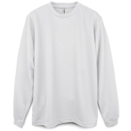Plain Long Sleeve Premium Tee (White) - White - Md