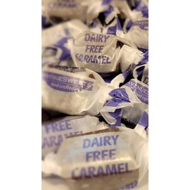 AvenueSweets - Handcrafted Organic Dairy Free Vegan Individually Wrapped Soft Caramels - 2 lb Box - Sea Salt Chocolate