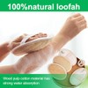 Esponja de luffa natural exfoliante corporal (4 unidades), hecha de